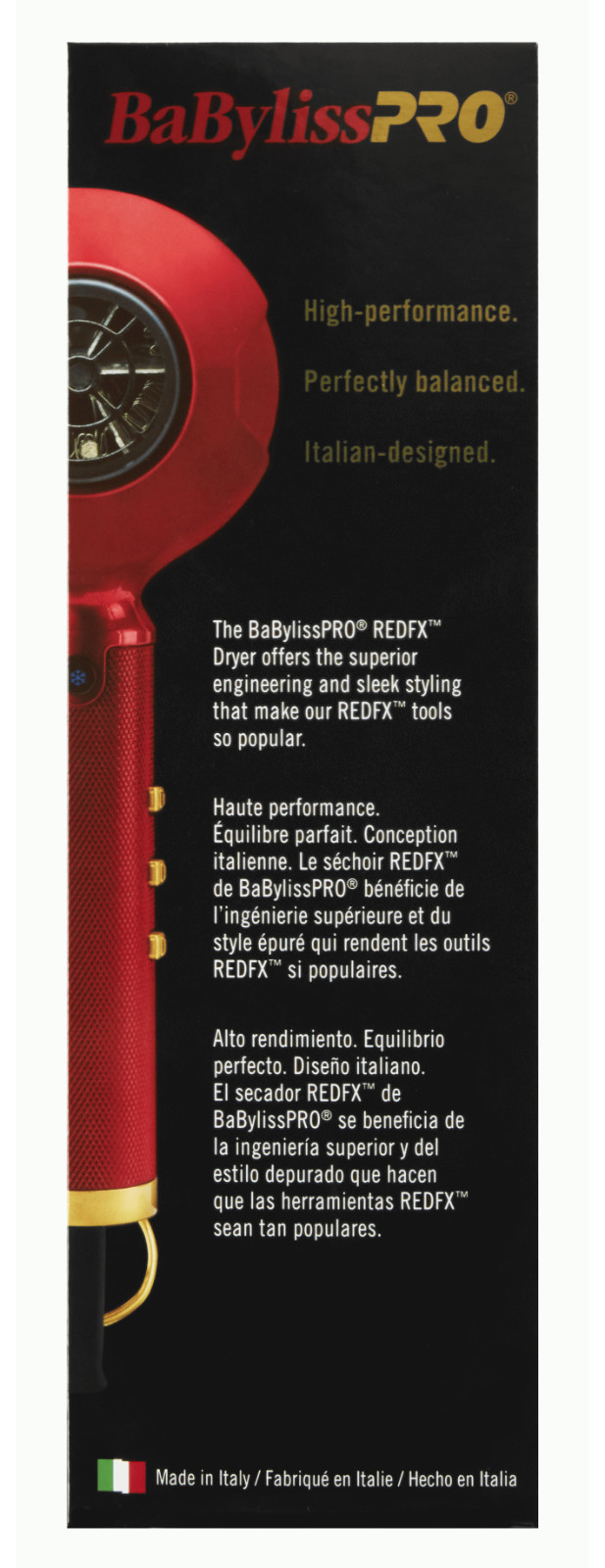 BaBylissPRO REDFX High-Performance Turbo Dryer | FXBDR1