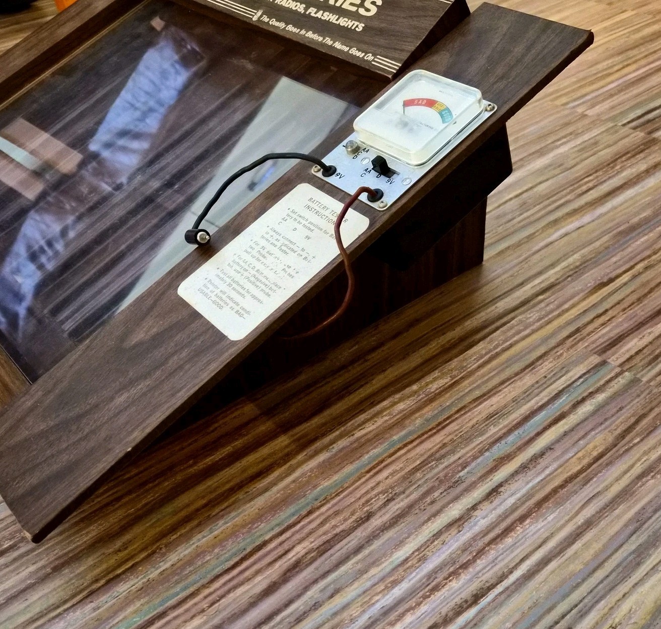 Vintage Zenith Store Battery Display & Tester