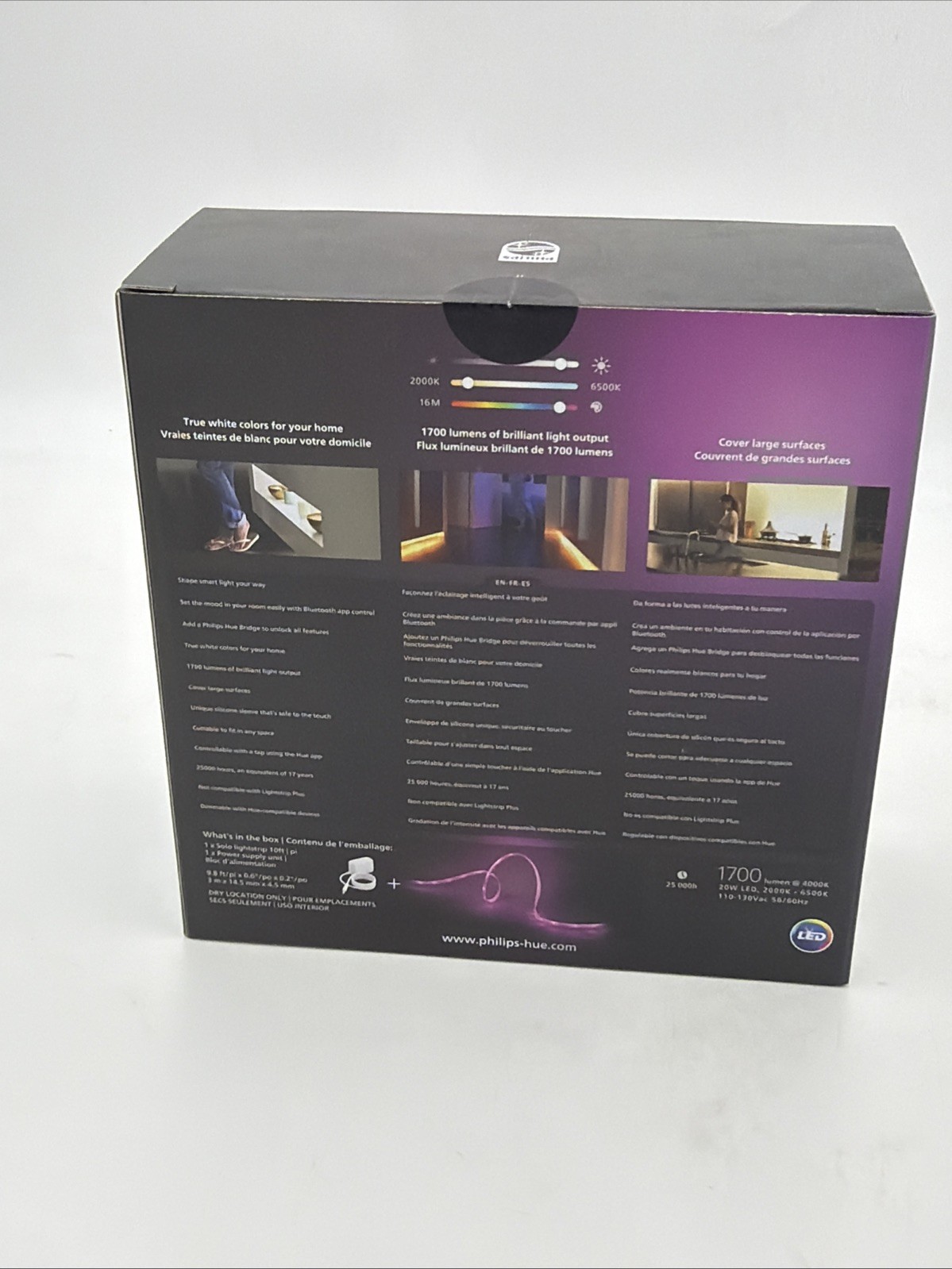 Philips Hue Indoor 10 ft Smart LED Solo Lightstrip - White & Color Ambiance