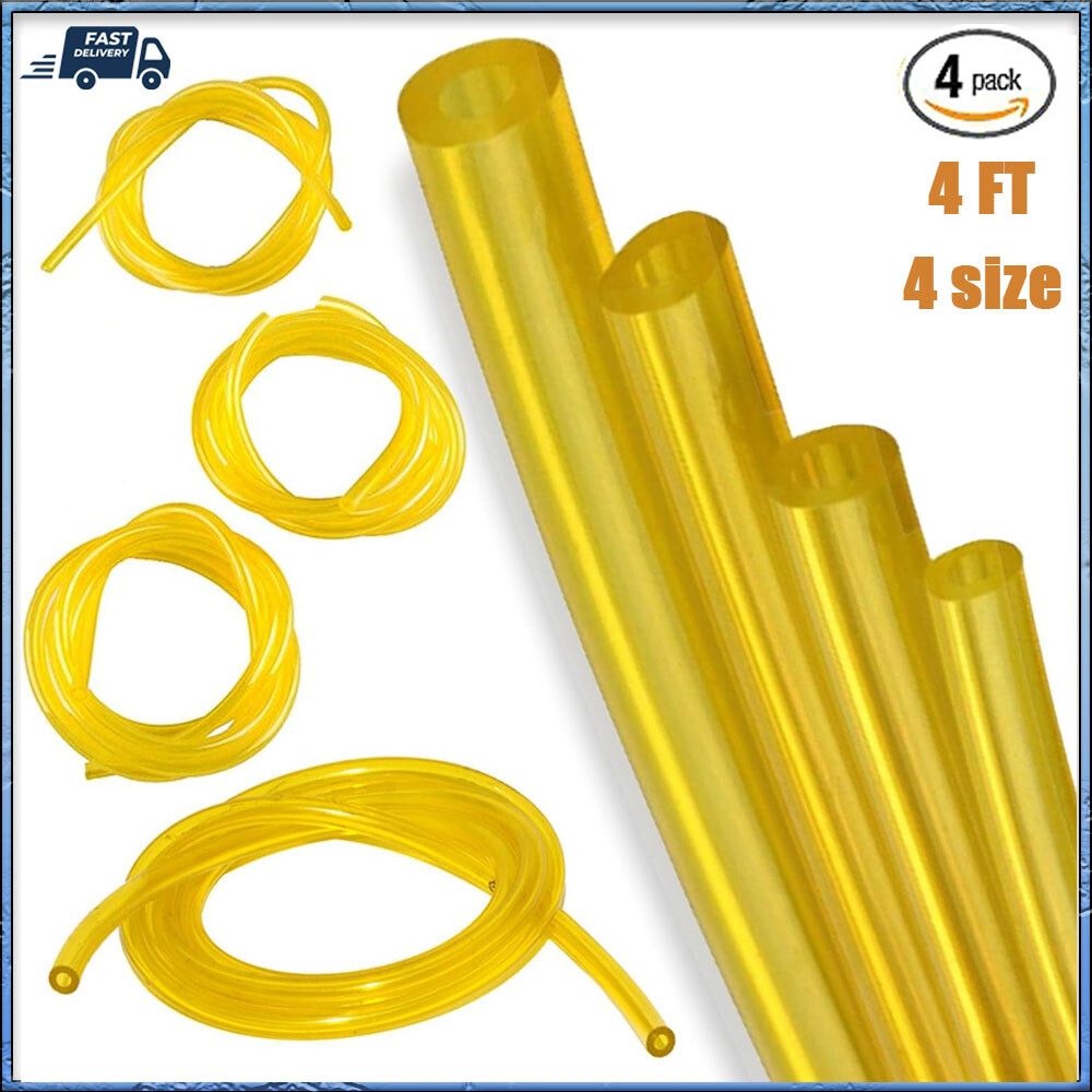 4 Sizes Petrol Fuel Gas Line Pipe Hose Tubing For String Trimmer Chainsaw Blower