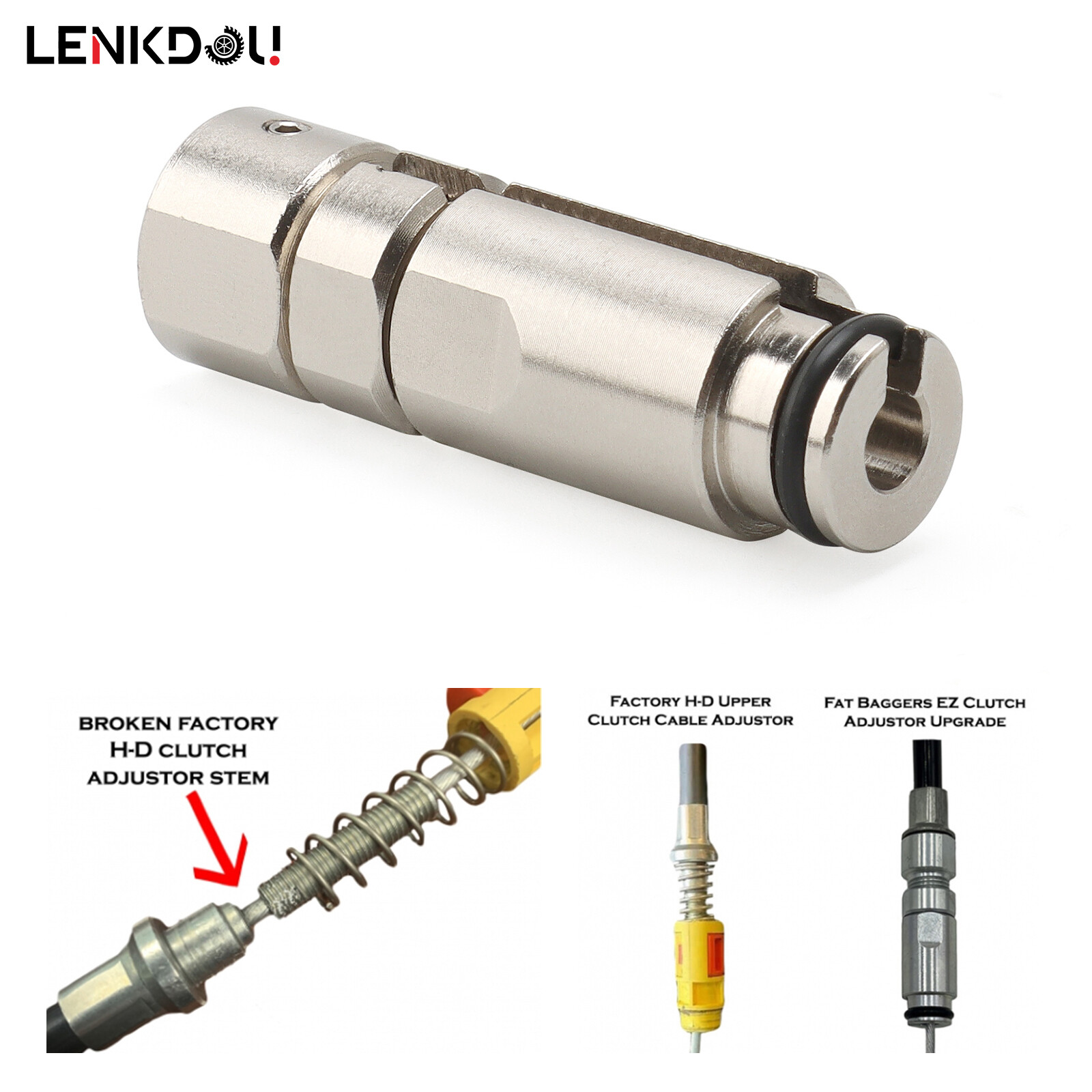 109811 For Harley Clutch Adjuster Upgrade Kit Steel Softail Fat Bob Touring FLHX