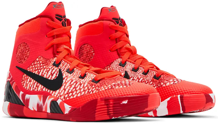 Nike Kobe IX Elite GS Christmas 2024 Bright Crimson Black HJ9446-600 4Y-7Y