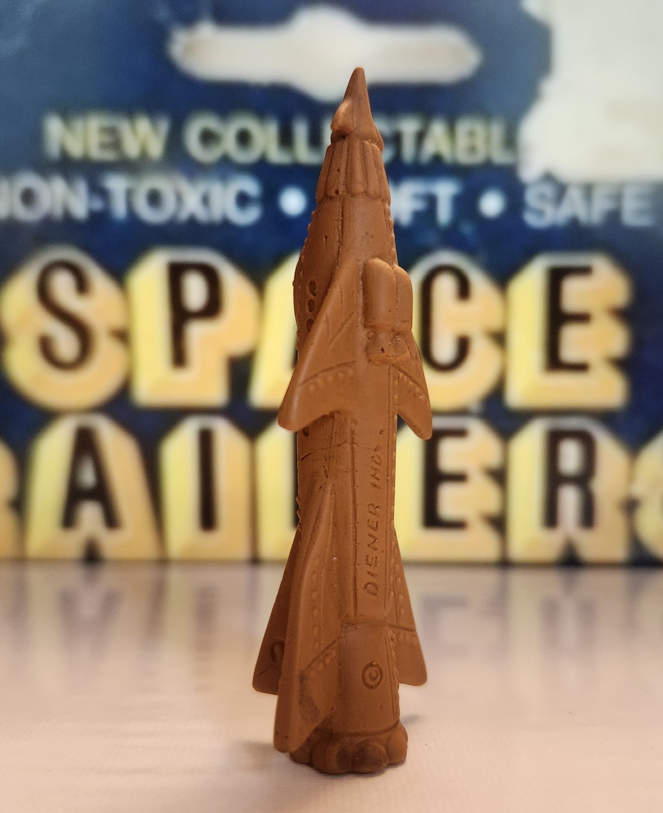 Diener Space Raiders Altair 2 Brown Eraser Vintage 70s Rocket
