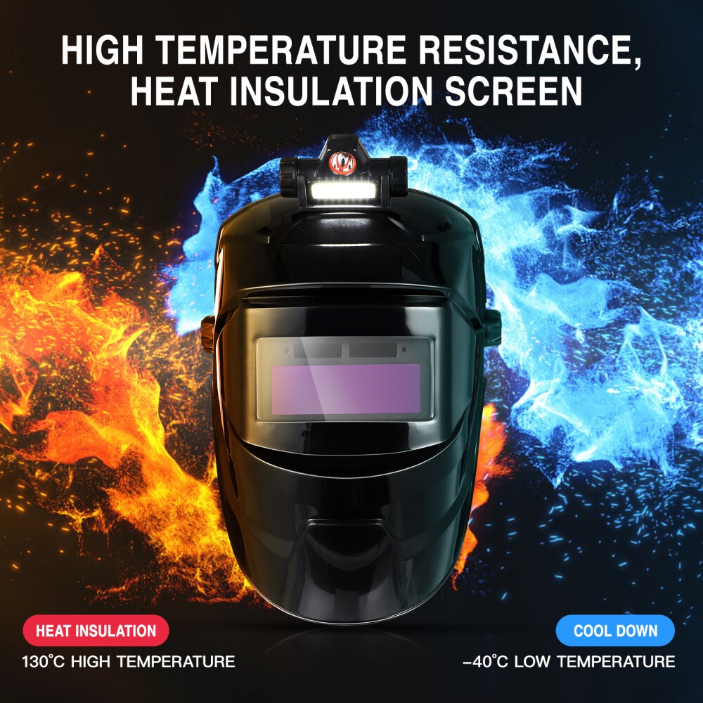 New Welding Helmet Mask Auto Darkening Welder Arc Tig Mig Grinding Solar Powered