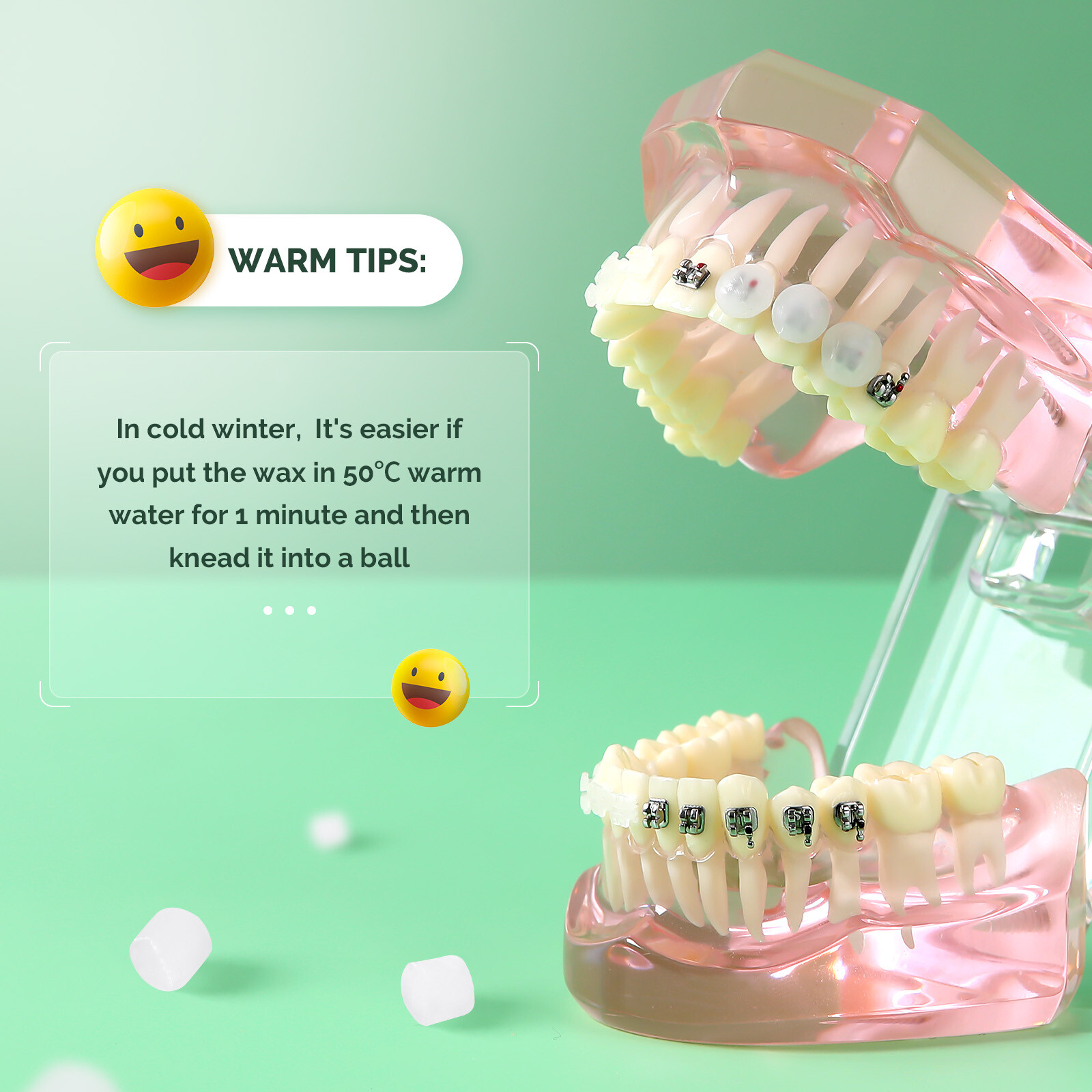 Dental Orthodontic Wax Mint Scent For Relief Braces Gum Irritation