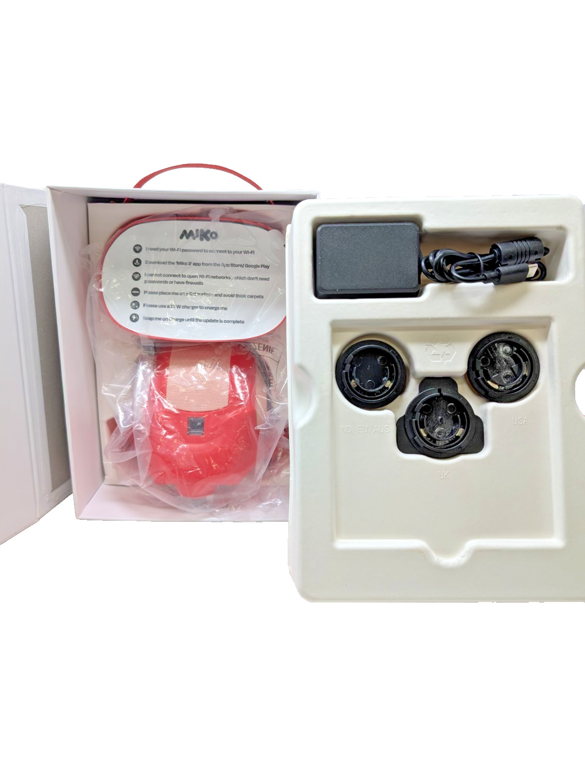 Miko 3 Interactive Robot – Red (NEW OPEN BOX)