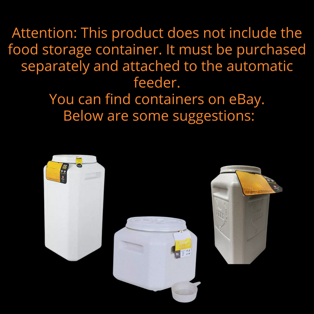 Automatic Feeder, Food Dispenser for Small and Large Animals with WiFi Timer Kit