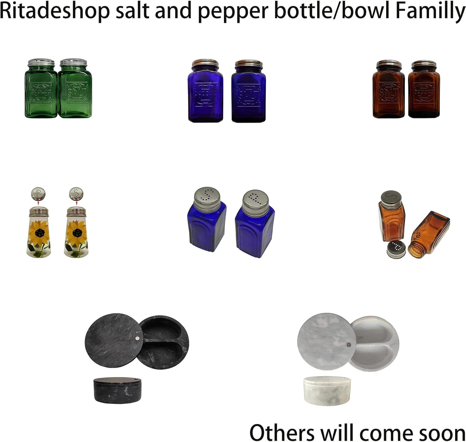 Depression Style Glass Salt and Pepper Shakers (Green)