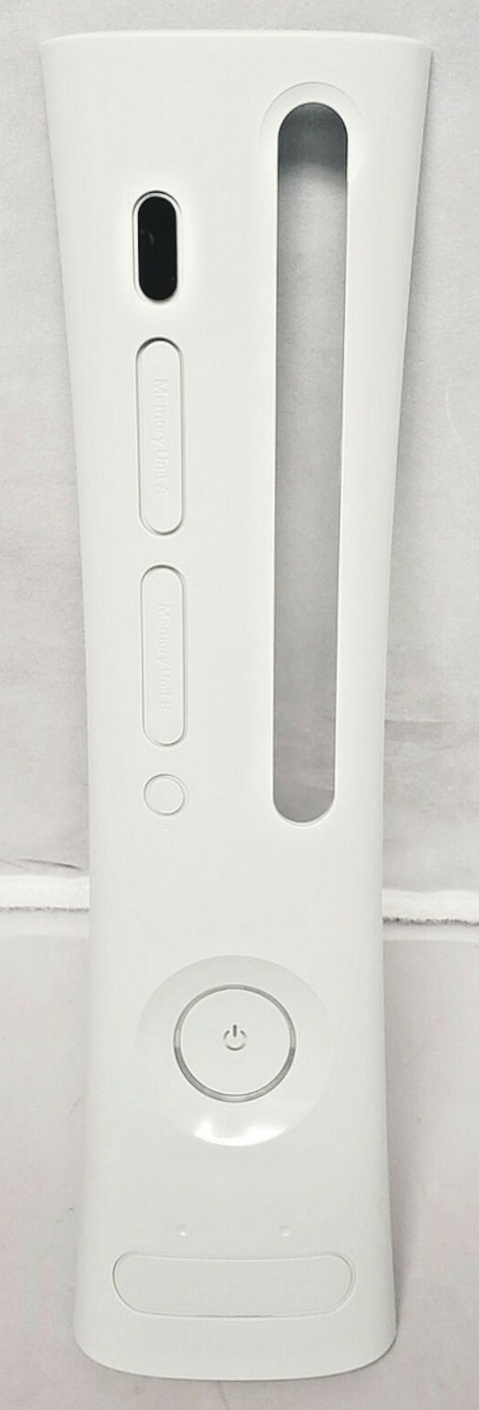 NEW OEM Microsoft Xbox 360 Replacement WHITE Faceplate Cover for Console system