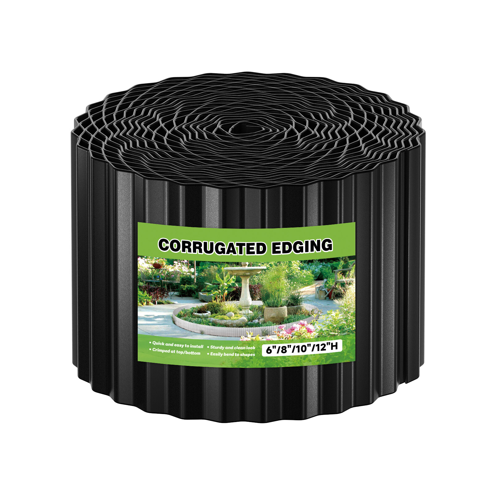 Galvanized Steel Corrugated Edgings for Landscape Garden Edgings Lawn Border DIY