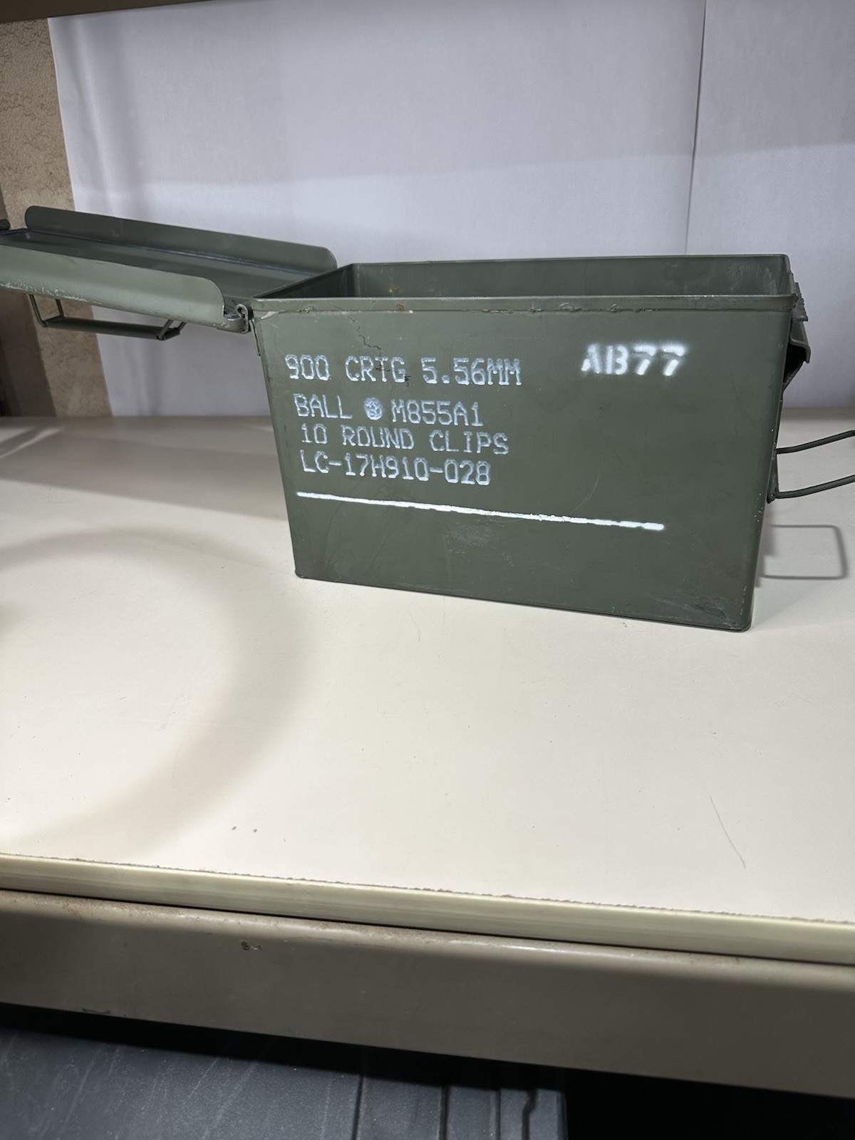 GRADE 1 ORIGINAL .50 CALIBER 5.56MM MILITARY AMMO CAN M2A1 M2A2 50CAL METAL BOX