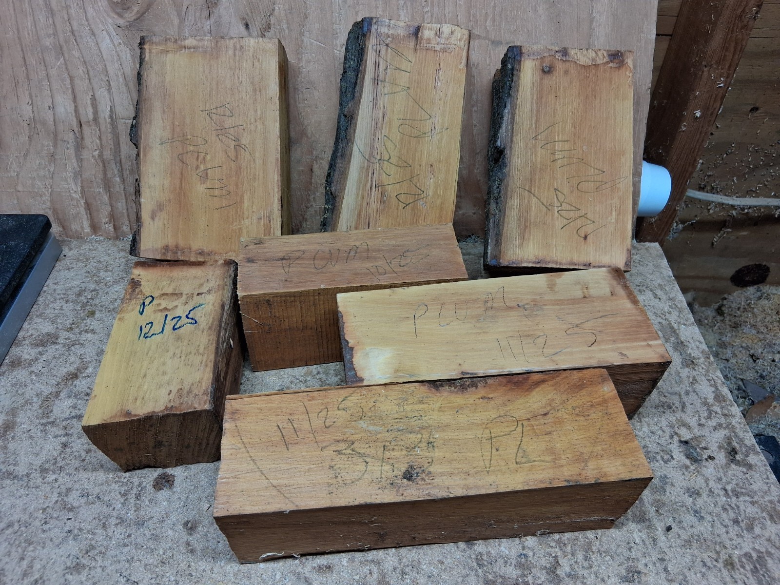 Plum Wood Turning Carving Blocks Blanks