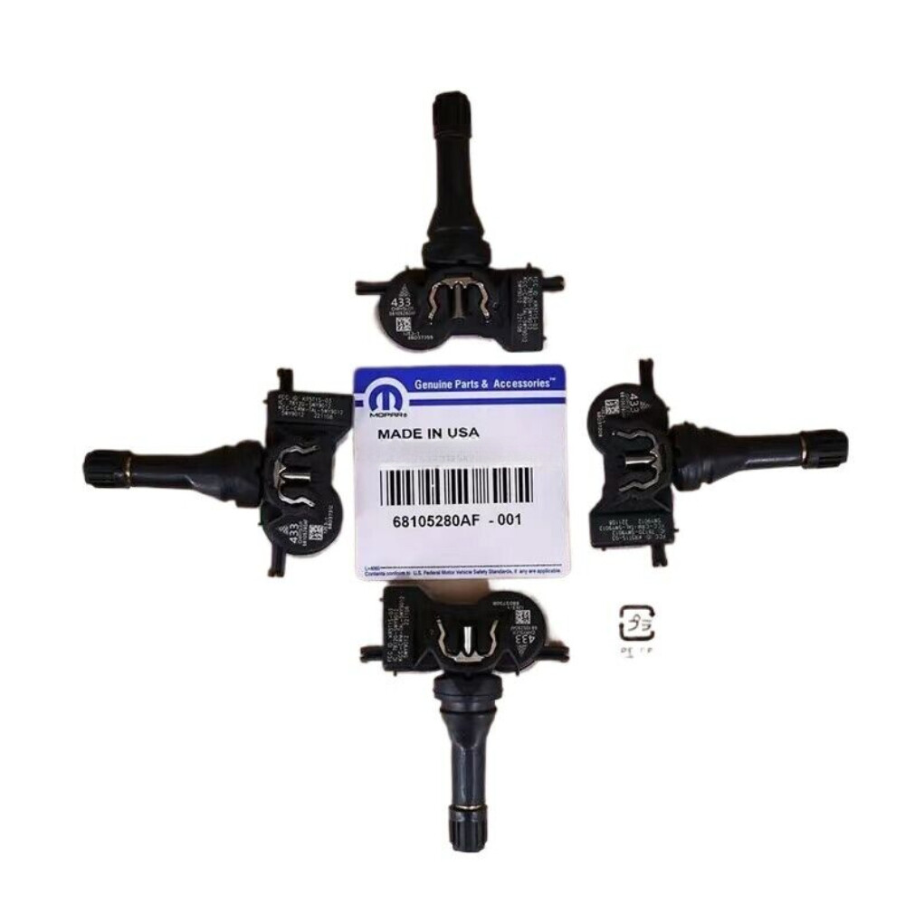 4Pcs OEM 68193586AC TPMS Tire Pressure Sensors for Chrysler Jeep Dodge US Stock