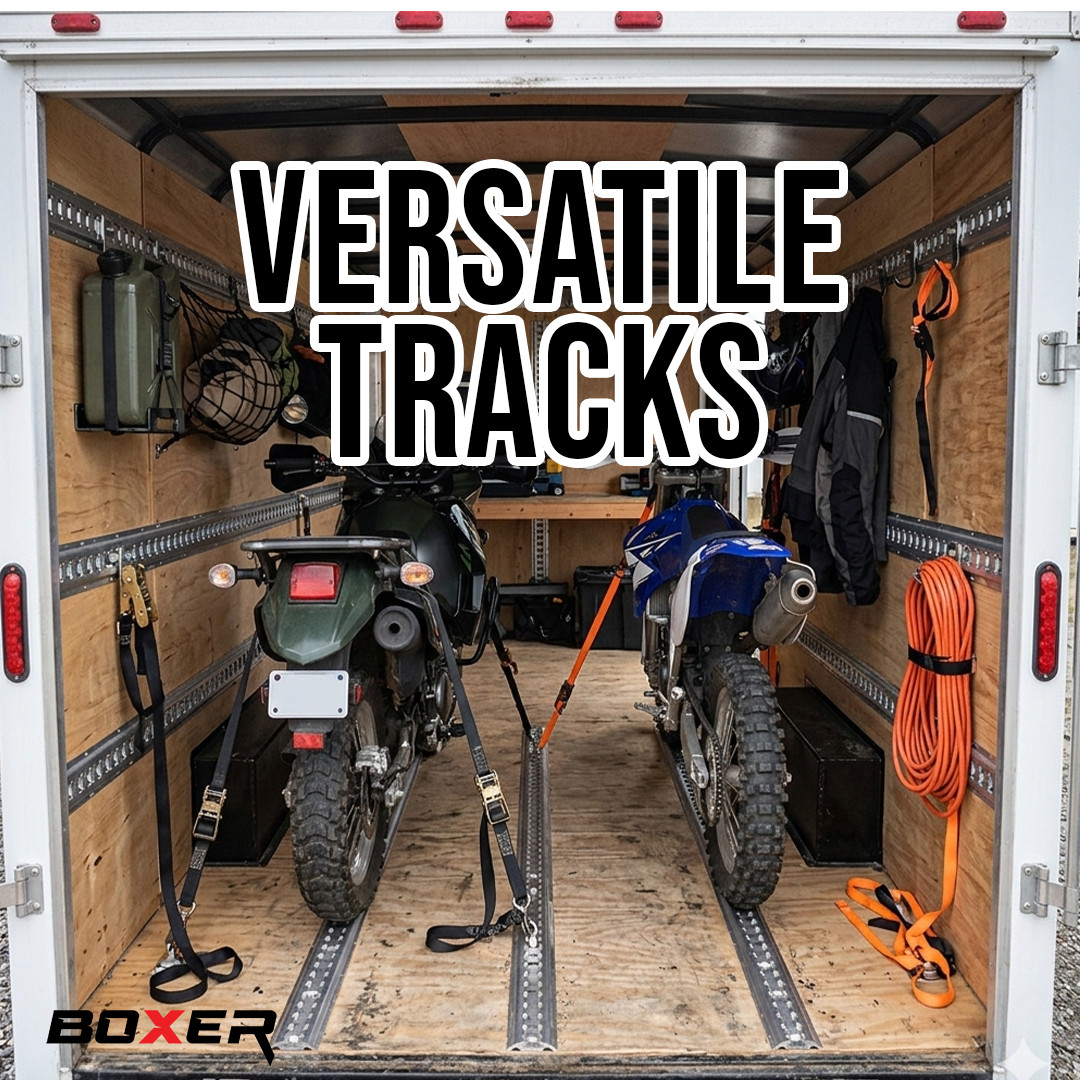 BXR 5' L Track Tie Down Complete Kit - 2 Tracks - Fittings - Installation Screws