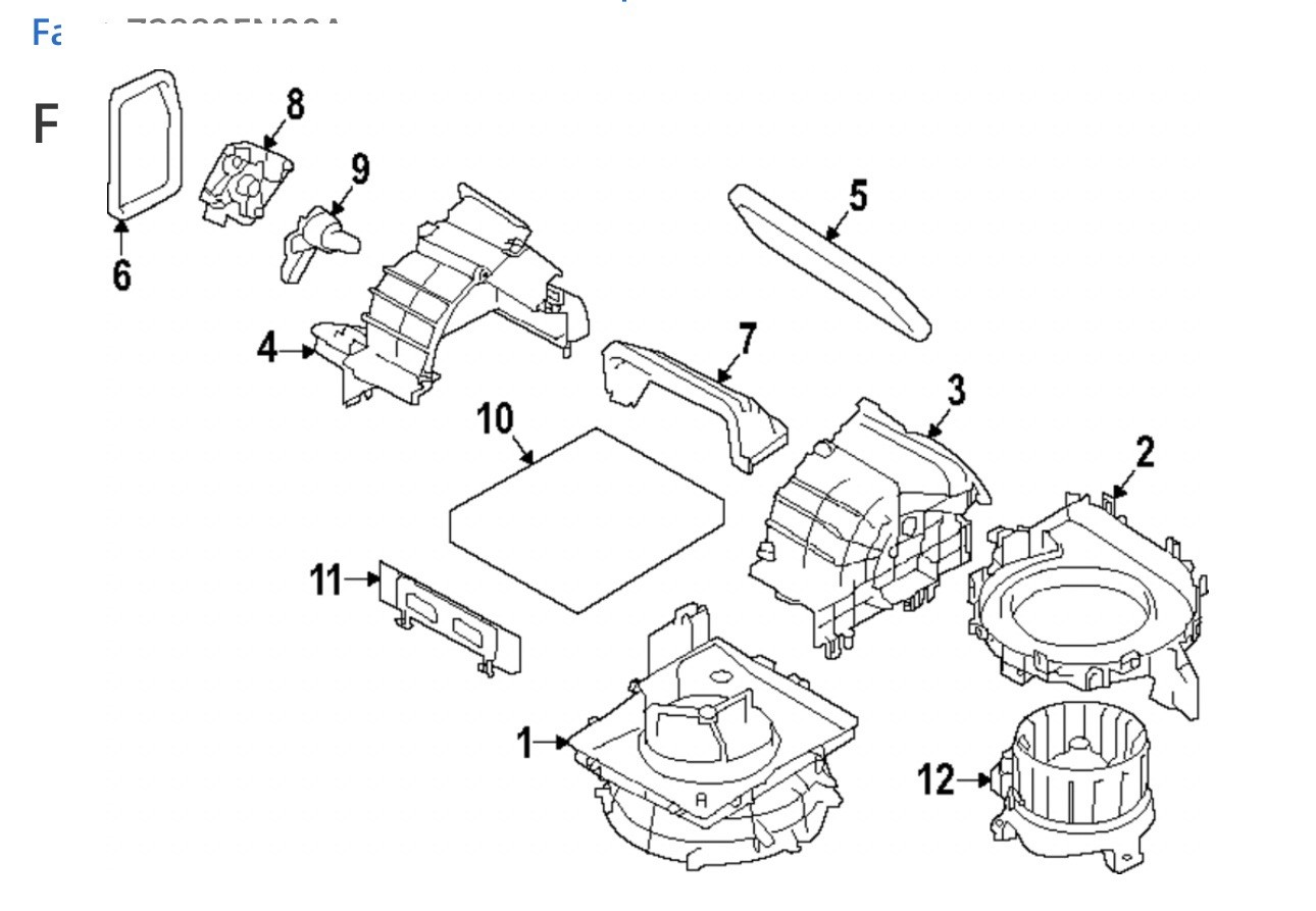 2017-2025 Subaru Cabin Air Filter GENUINE OEM PART 72880FL00A