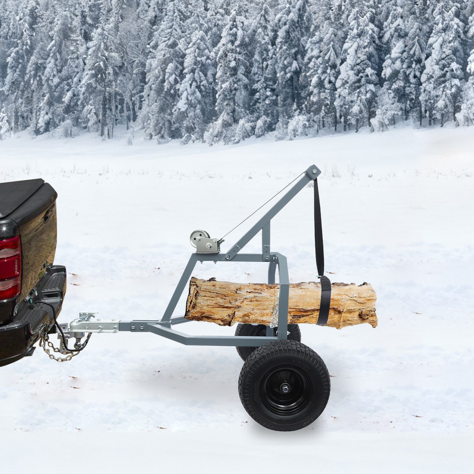 Heavy Logs Skidder Logging Trailer Transporting Cart Trolley Log Skidding Arch