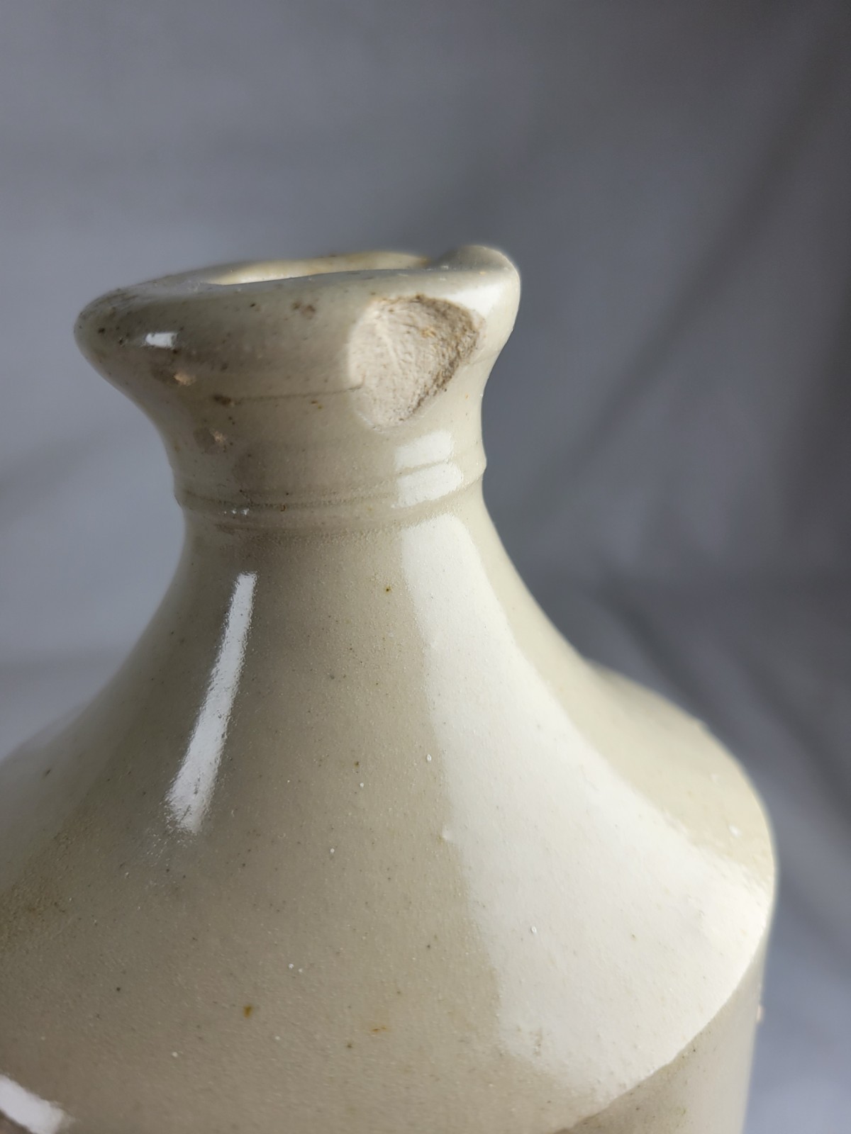 Stoneware Ink Bottle Vintage Gibbs Tamworth 26cm High 10cm Diameter Rare Prop