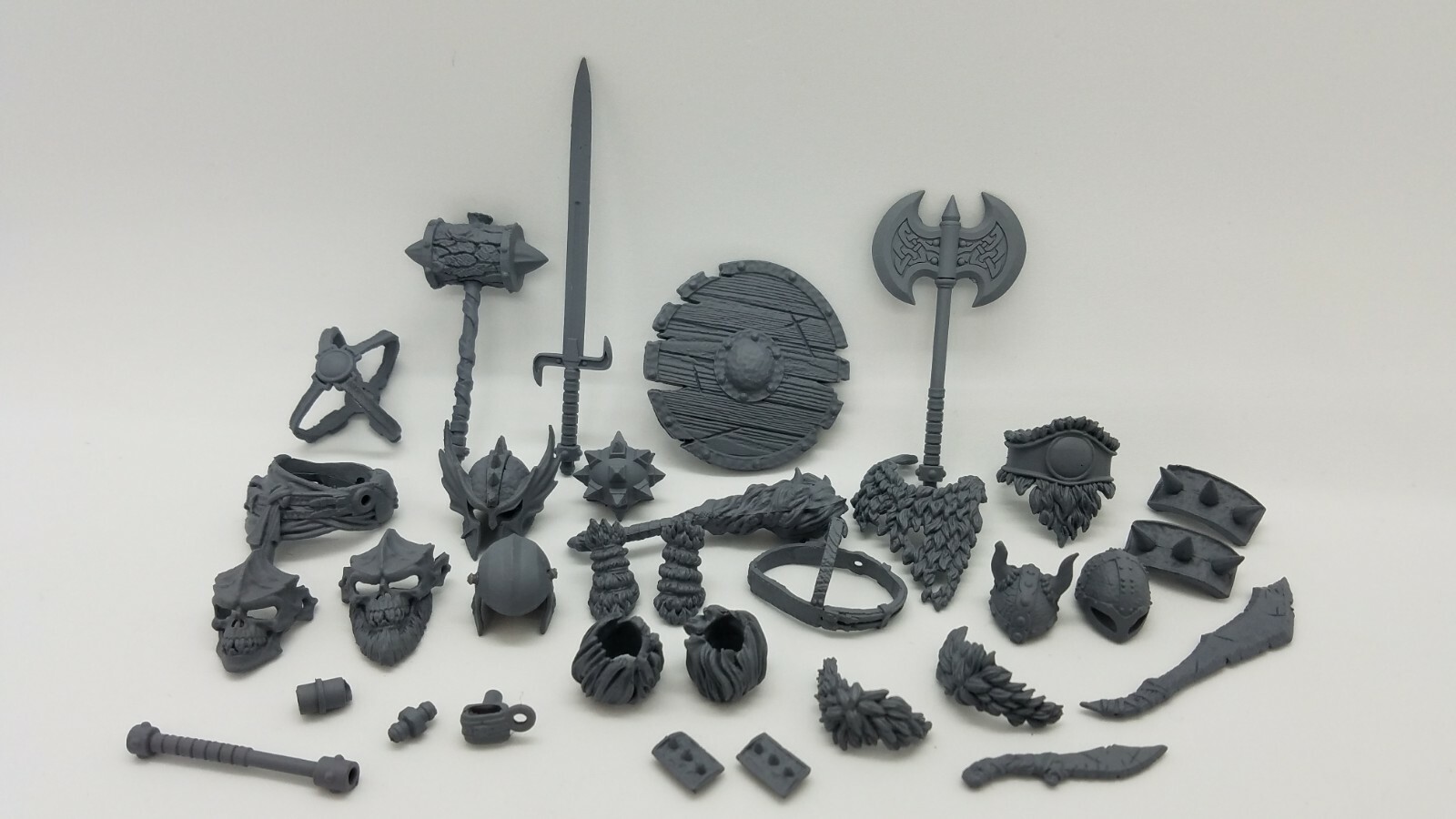 Wolf Gray ORC & BARBARIAN kit 1:18 scale parts - Boss Fight Studio HACKS  Vitruv