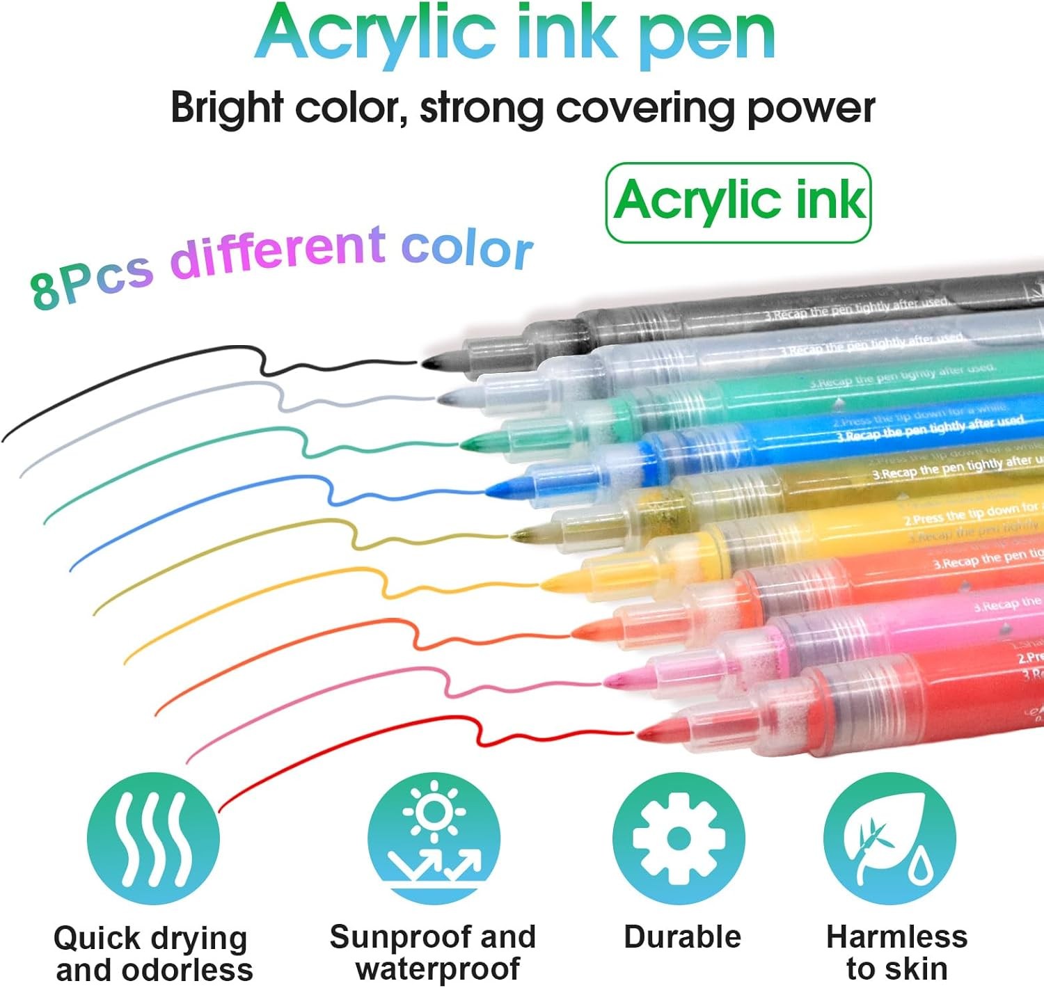 Golf Club Paint-9Pcs Golf Pens&Golf Markers for Fill in, Customize or Renovate Y