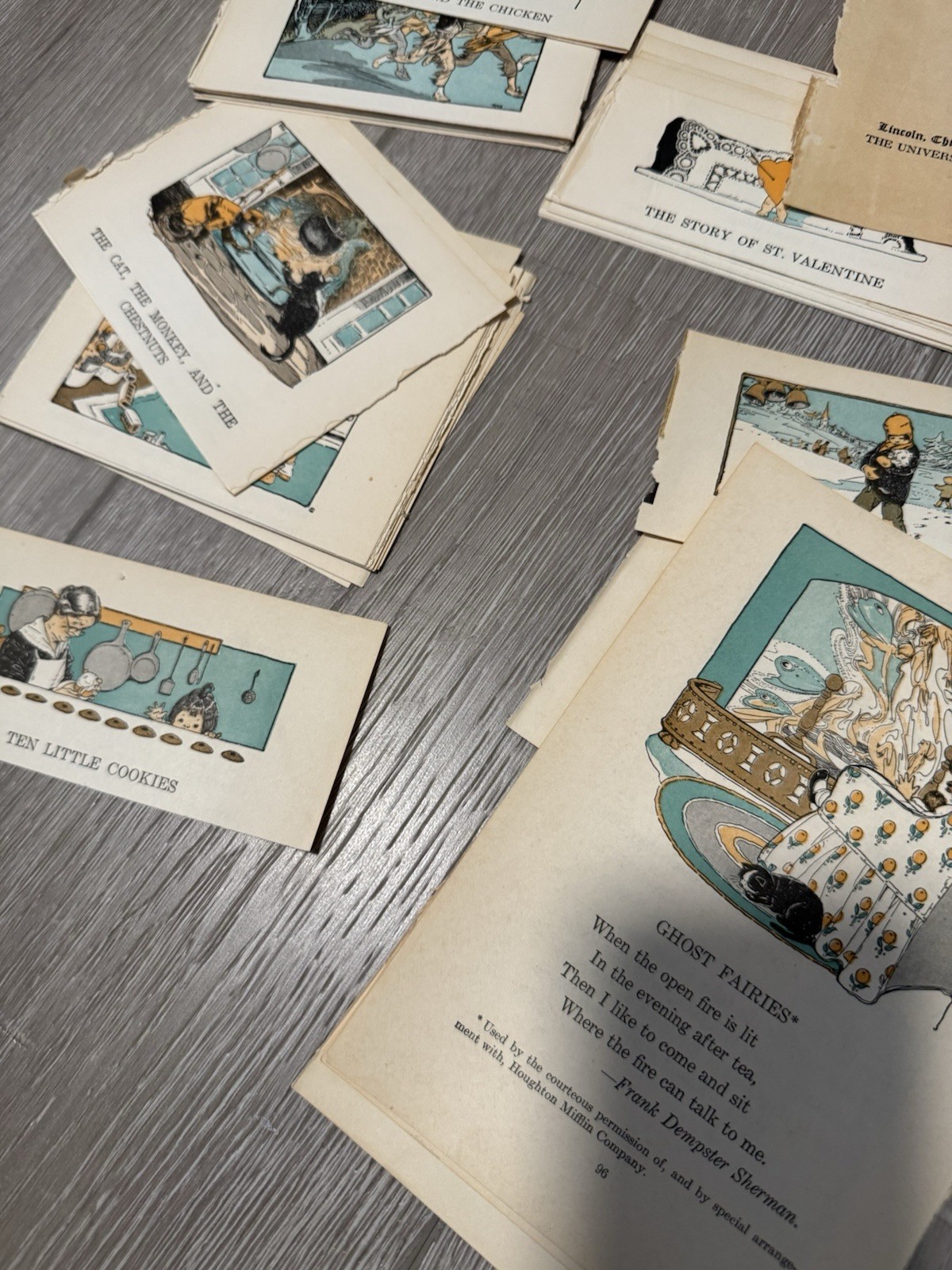 Ephemera 1928s Colorful Illustrations 50+ by Ruth Mary Hallock Children Fairy Ta