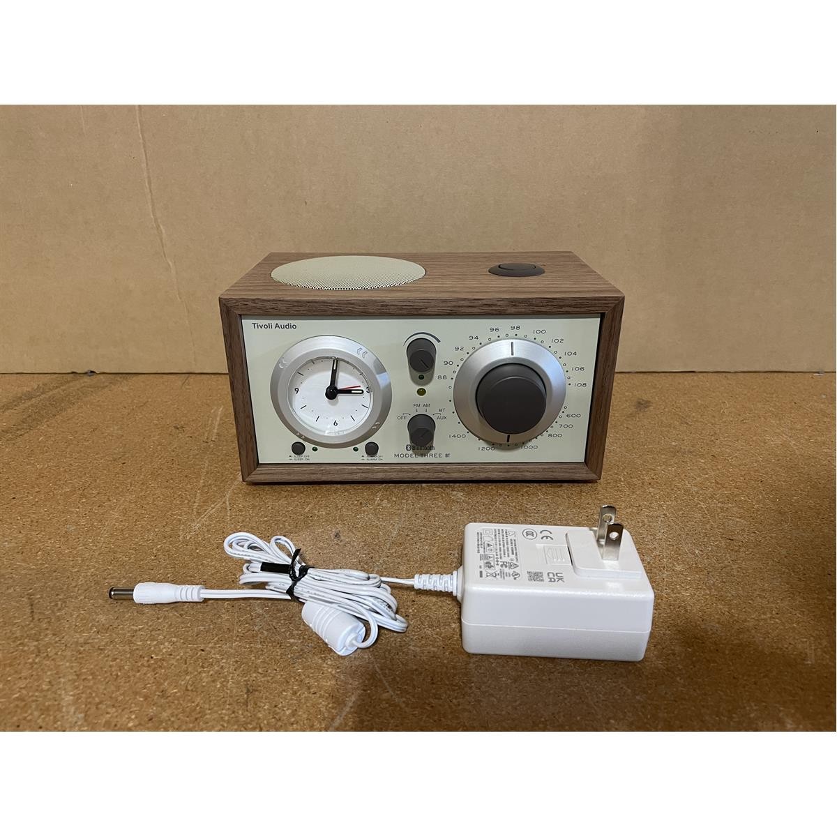 Tivoli Audio Model Three AM/FM Bluetooth Clock Radio with USB Charging Ports