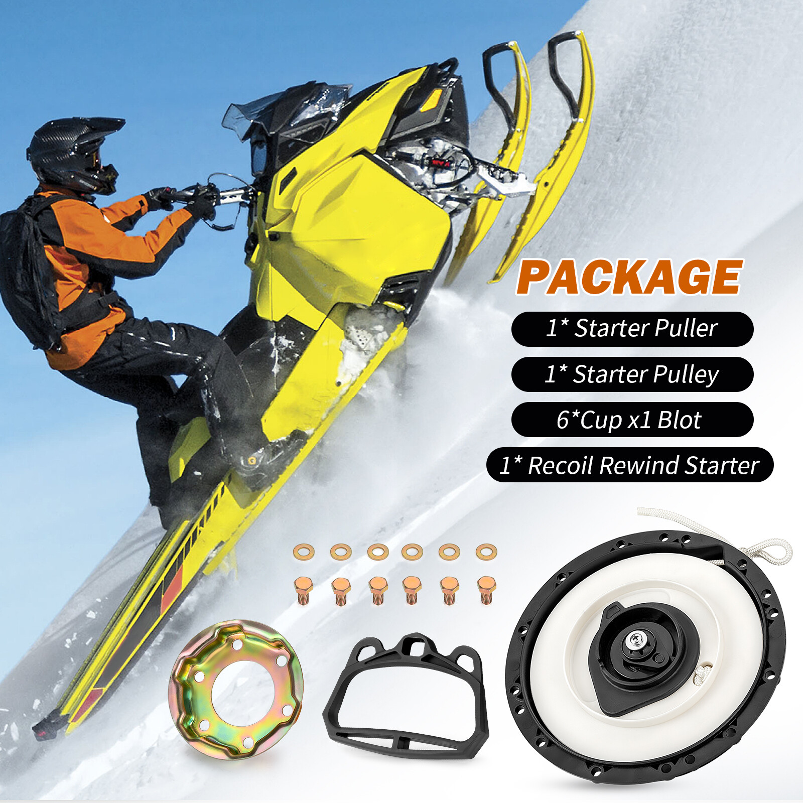 Recoil Rewind Starter & Starter Puller Kit for Ski-Doo Summit 600 700 800 800R X