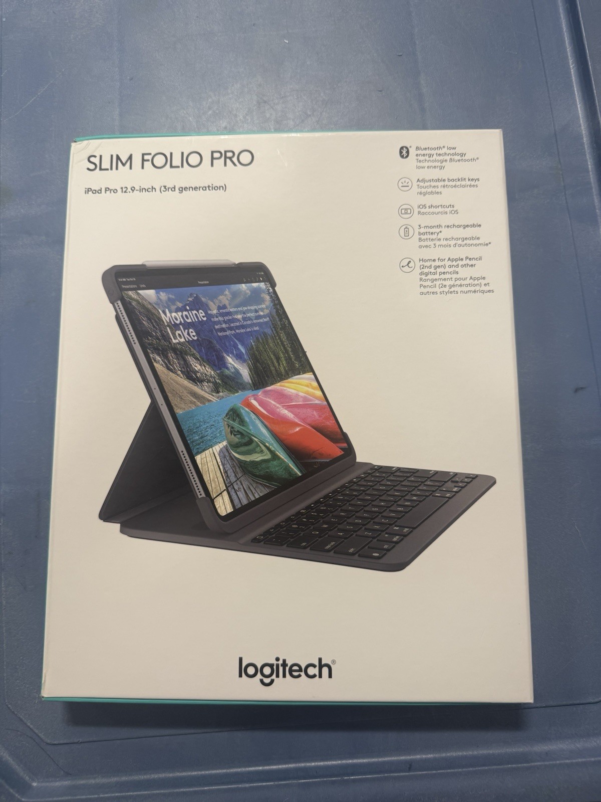 Logitech Slim Folio Pro for iPad Pro 12.9" (3rd Generation) with Keyboard