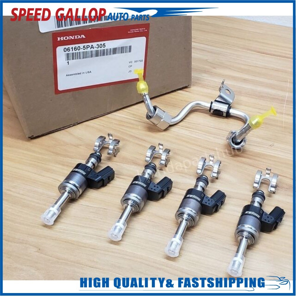 Genuine Honda OEM Fuel Injector Kit For 1.5 L Turbo Injector Set & Fuel Pipe