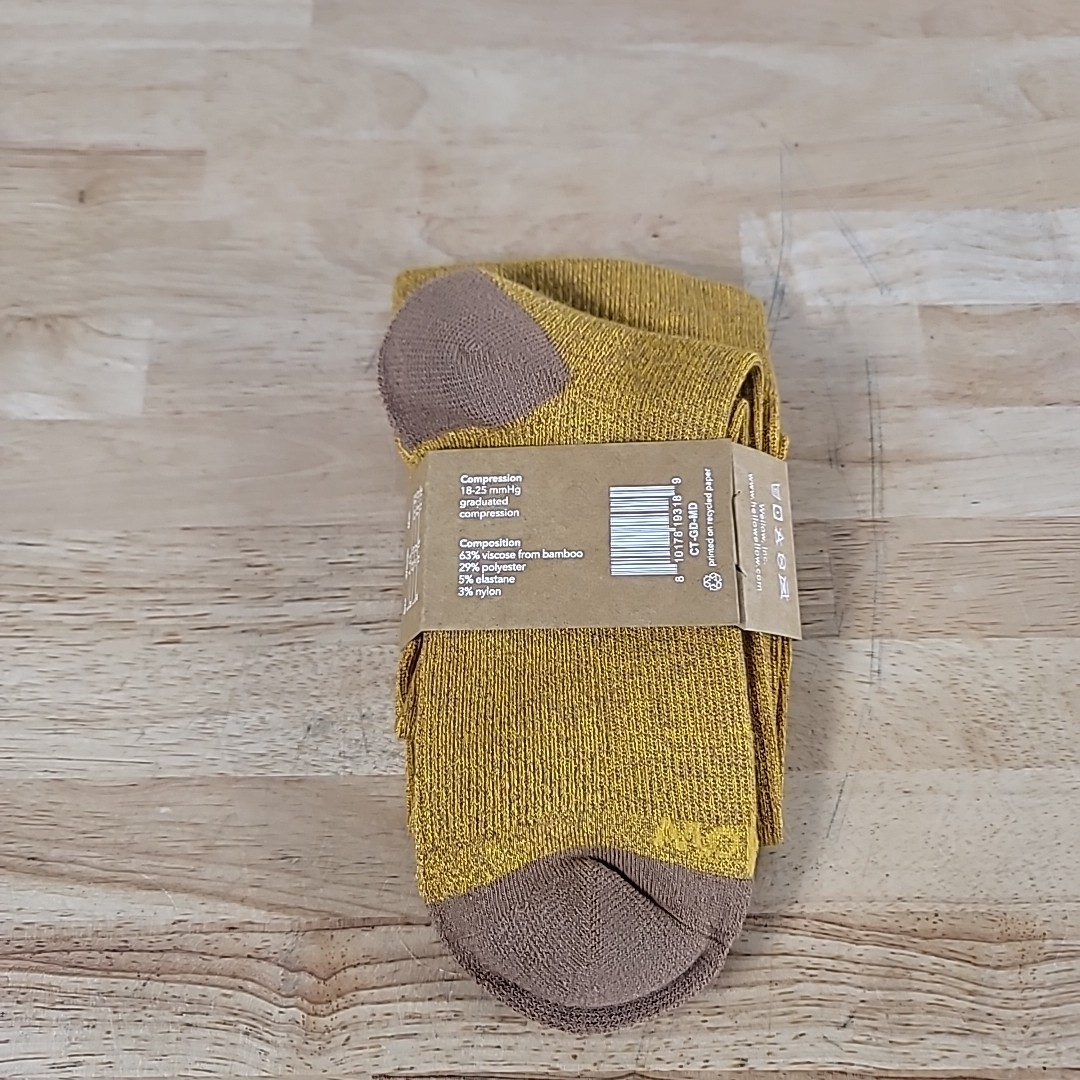 Wellow Premium Compression Socks Size Medium Yellow