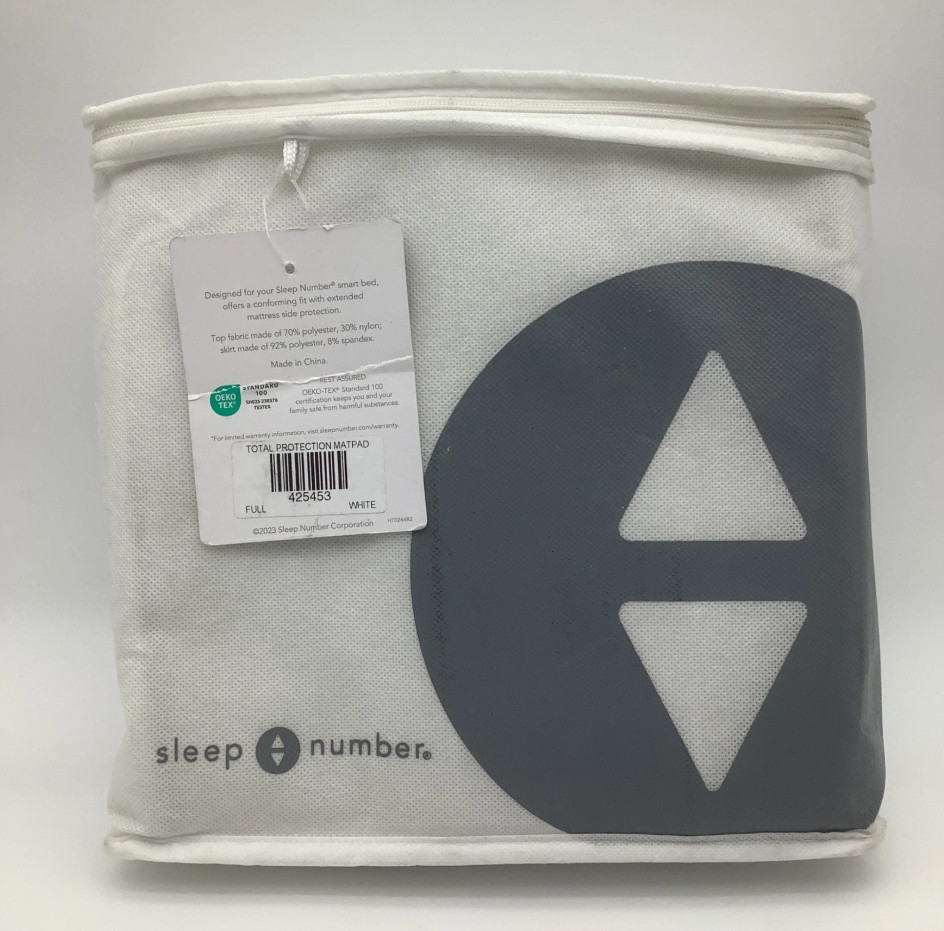 Sleep Number Total Protection Mattress Pad White Waterproof 425453 NWT