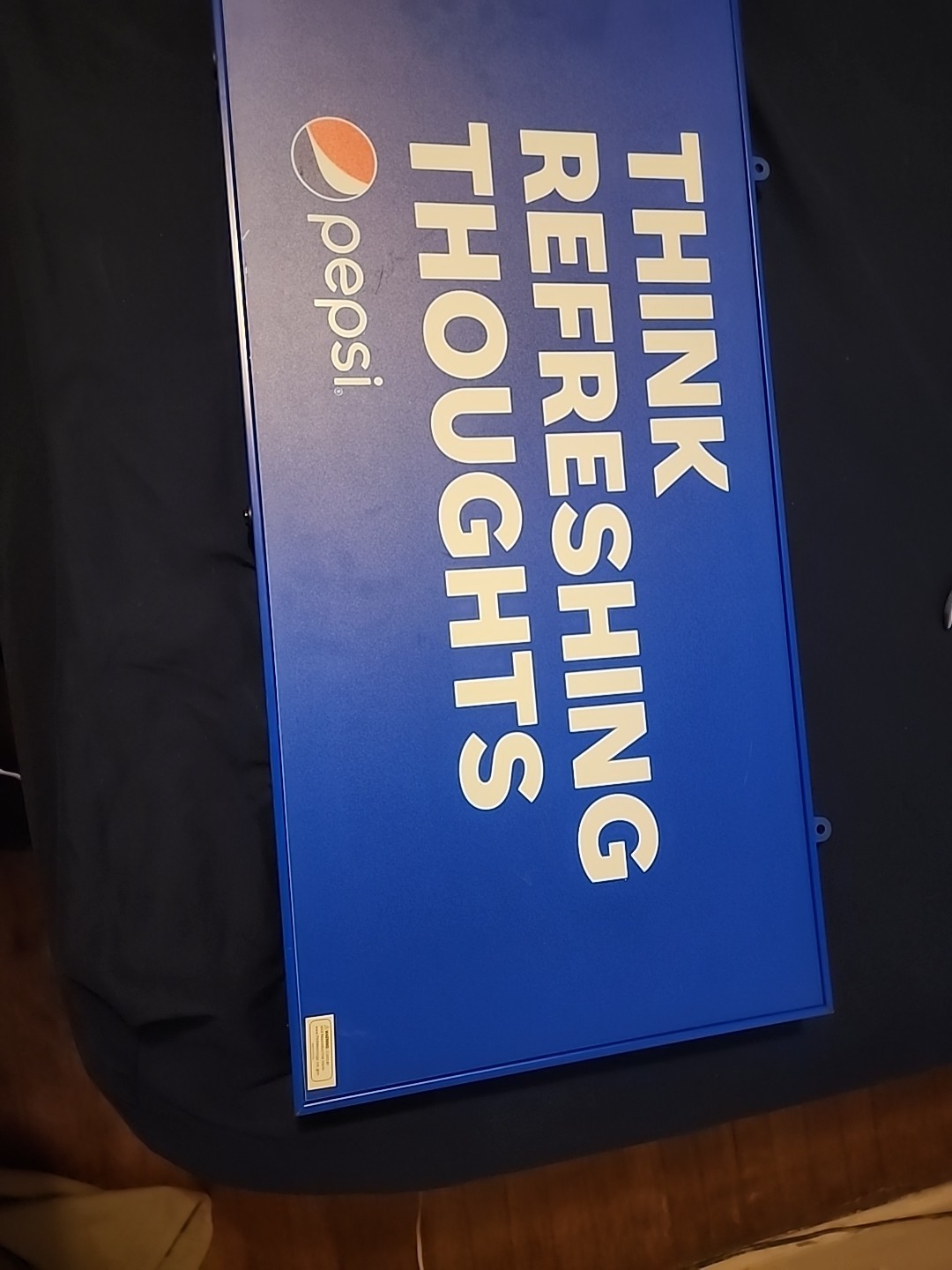 Pepsi Cola Soda Pop Lighted Electric Open Sign Store Display Think Refreshing