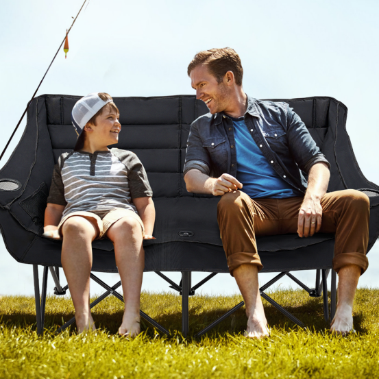 NAIZEA Oversized Fold Up Double Camping Chair 2 Person Camping Chair Loveseat