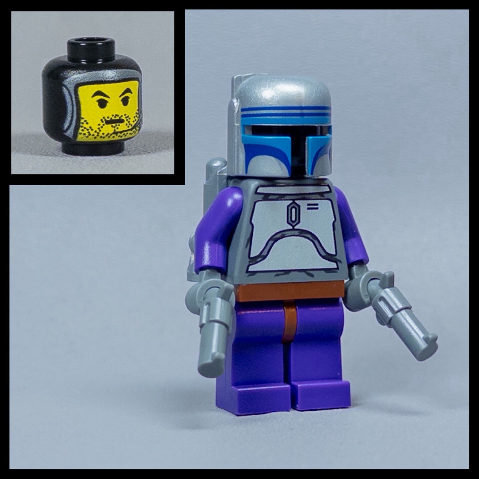 LEGO Star Wars Jango Fett Complete Saga Custom Figure (7153) Blasters Included!