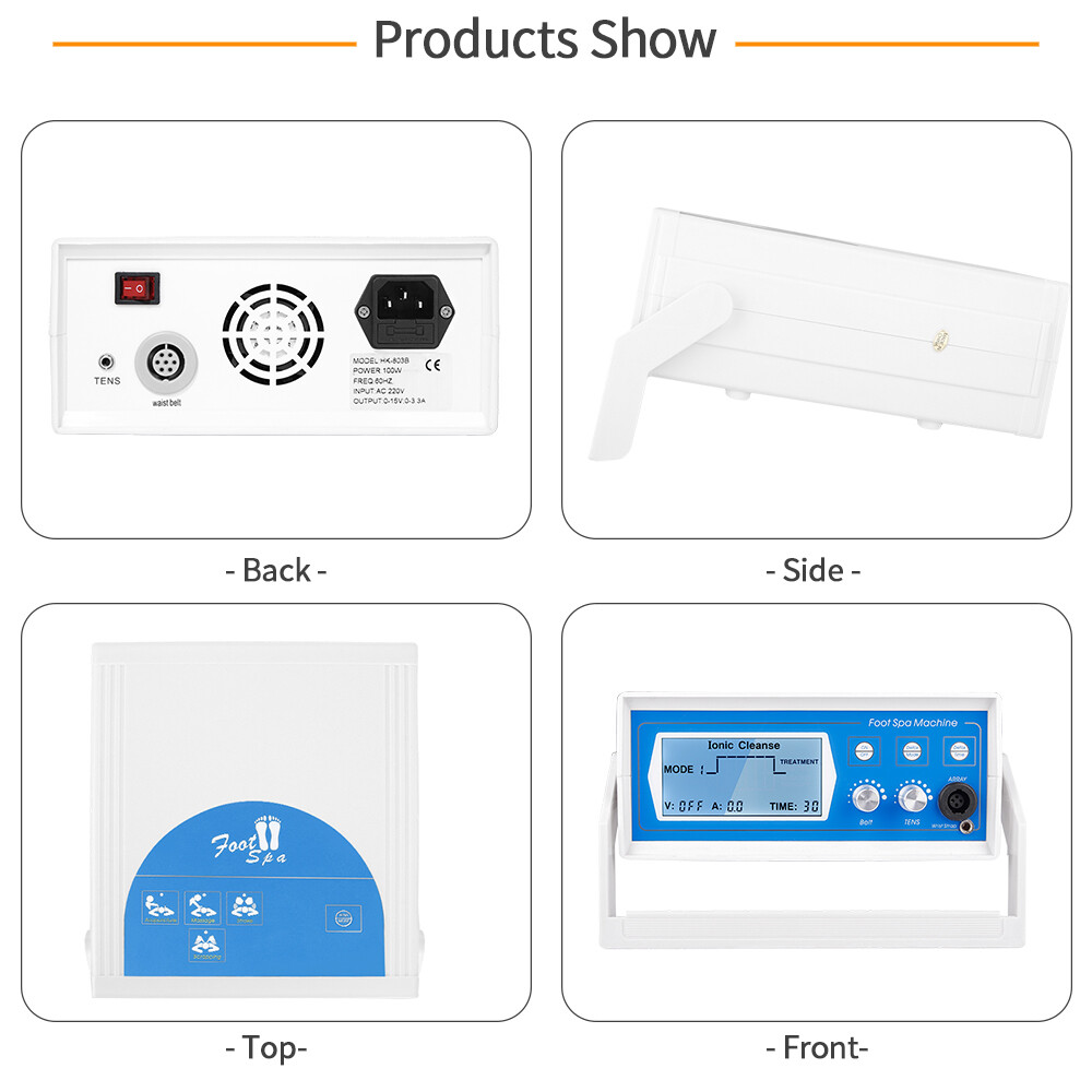 Ionic Detox Foot Spa Bath Machine Ion Cleanse for Home Use Massager Relief Pain