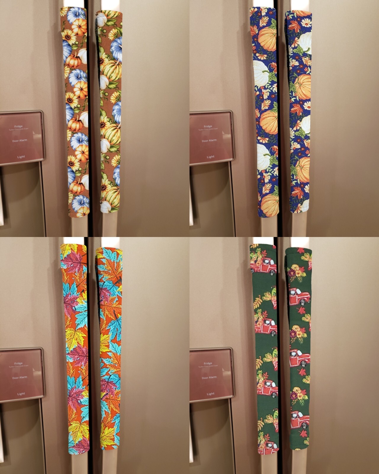 Fall Harvest Refrigerator Oven Dishwasher Handle Covers (4 Colors Available)