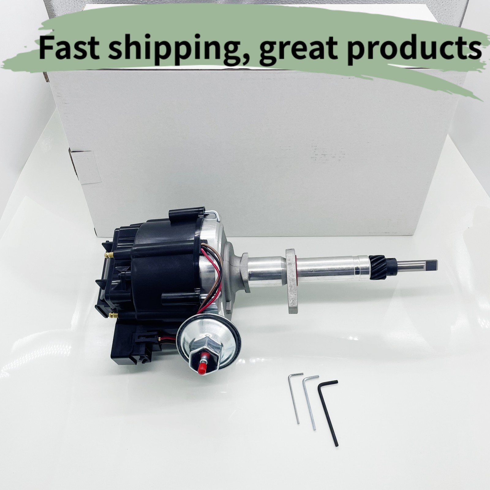 Speedway Motors HEI Distributor 2896516-BLK Fits For Chevy 216/235 Straight 6