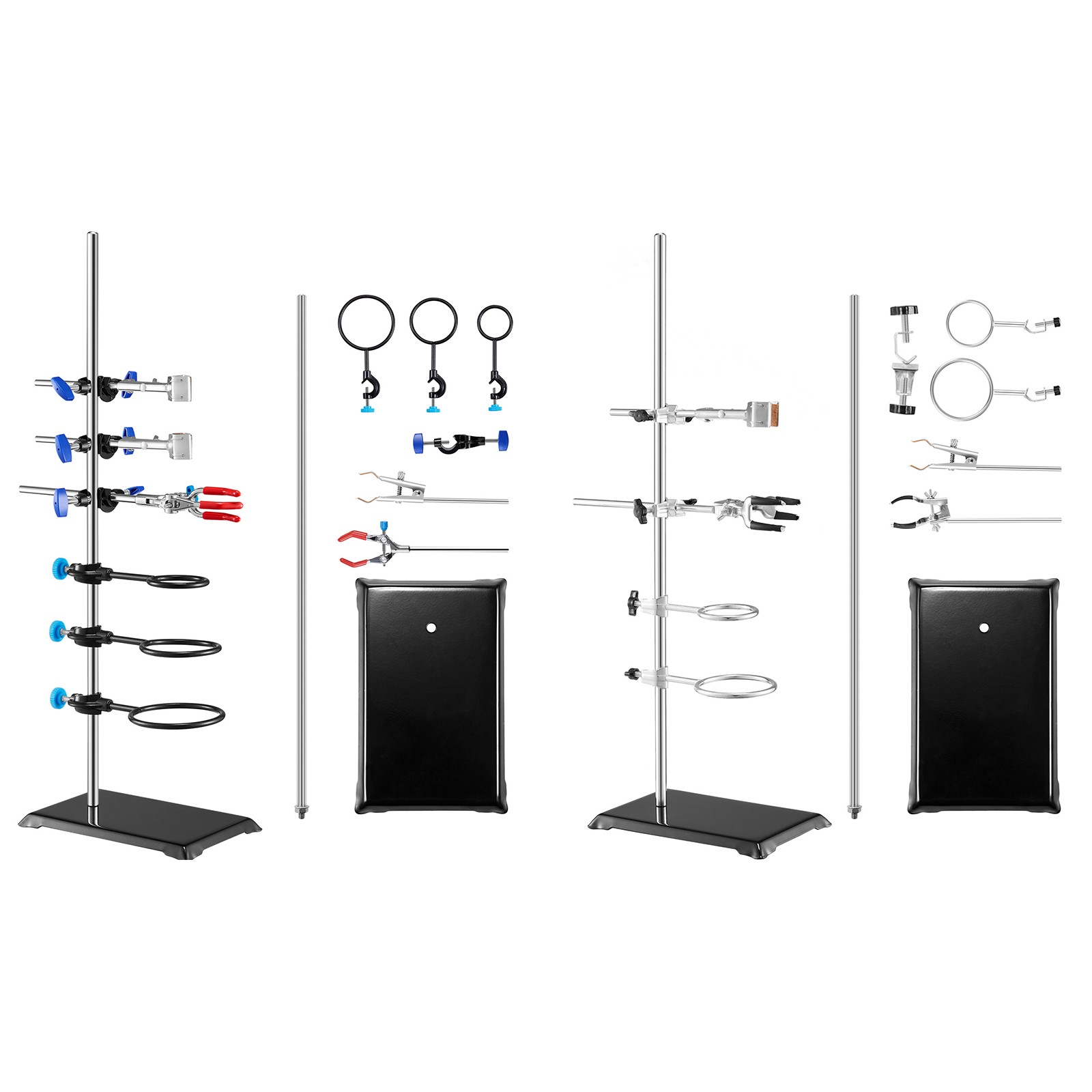 Lab Stand Support Laboratory Retort Support Stand 23.6" Rod With Clamps