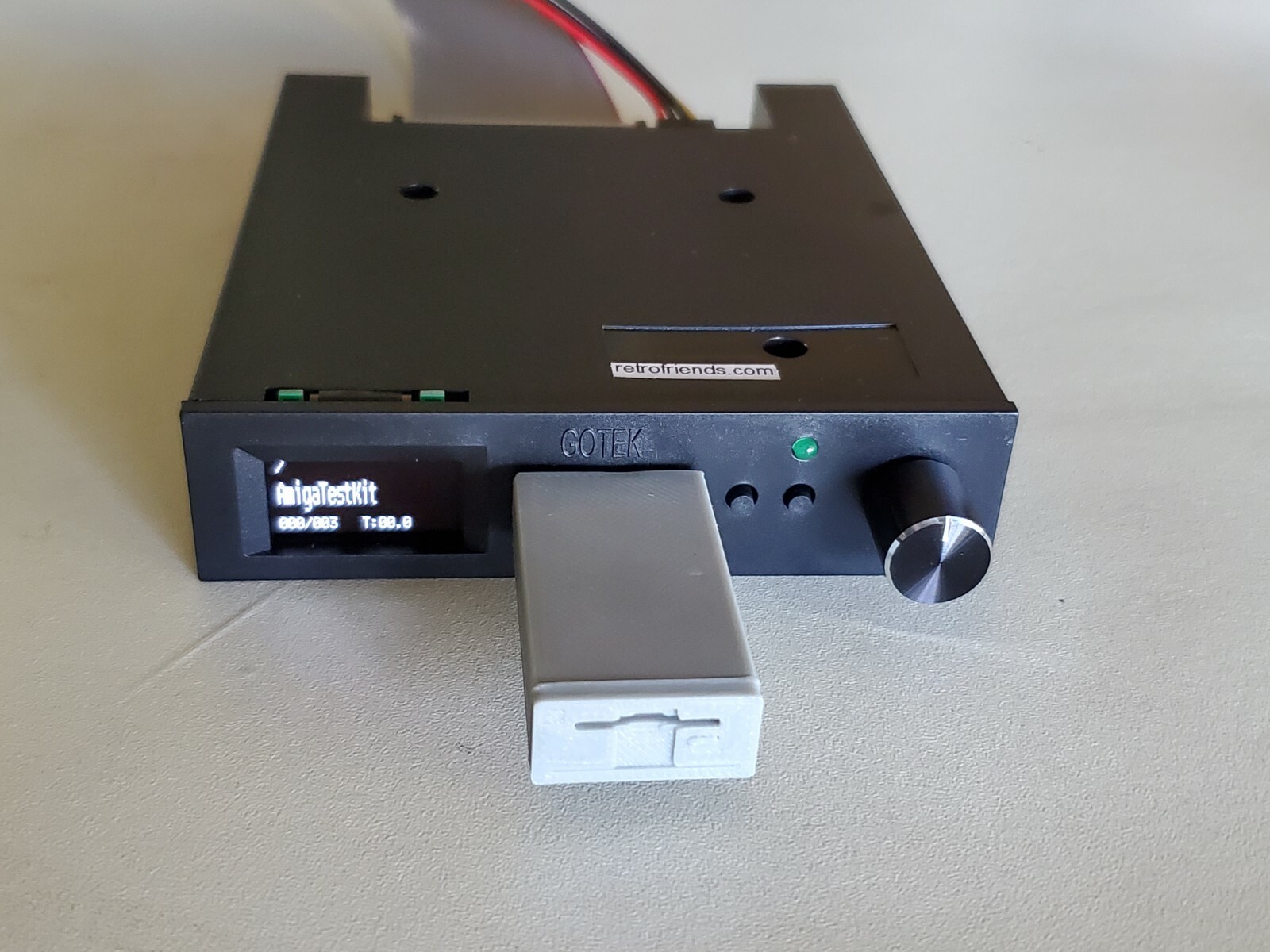 Gotek Black USB Floppy Emulator v3.44 OLED Speaker - Amiga Atari IBM Roland AKAI