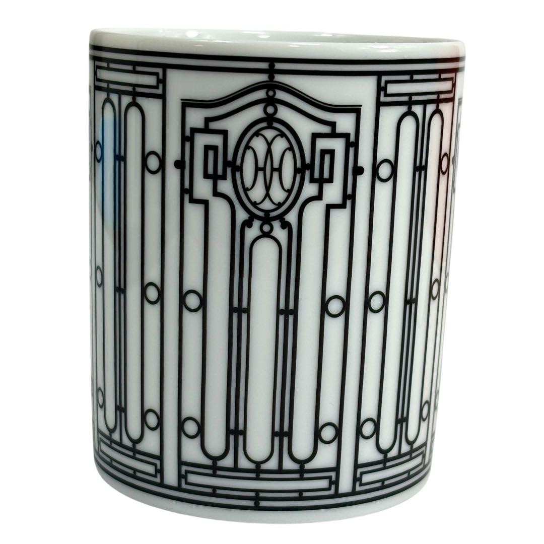 Hermes H Deco Mug Black White Ceramic Authentic Gently Used Gift Ready