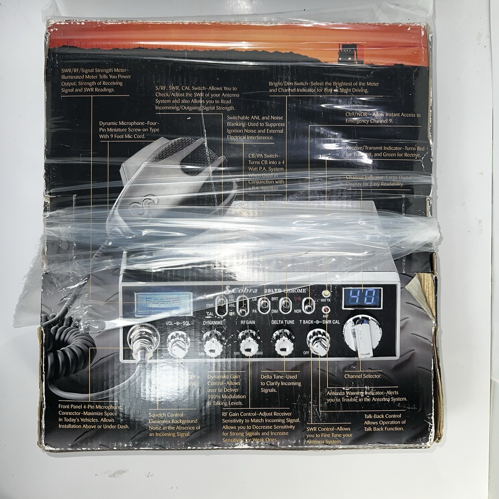 Cobra 29 LTD Black Chrome CB Radio Limited Edition w/ Box – Clean