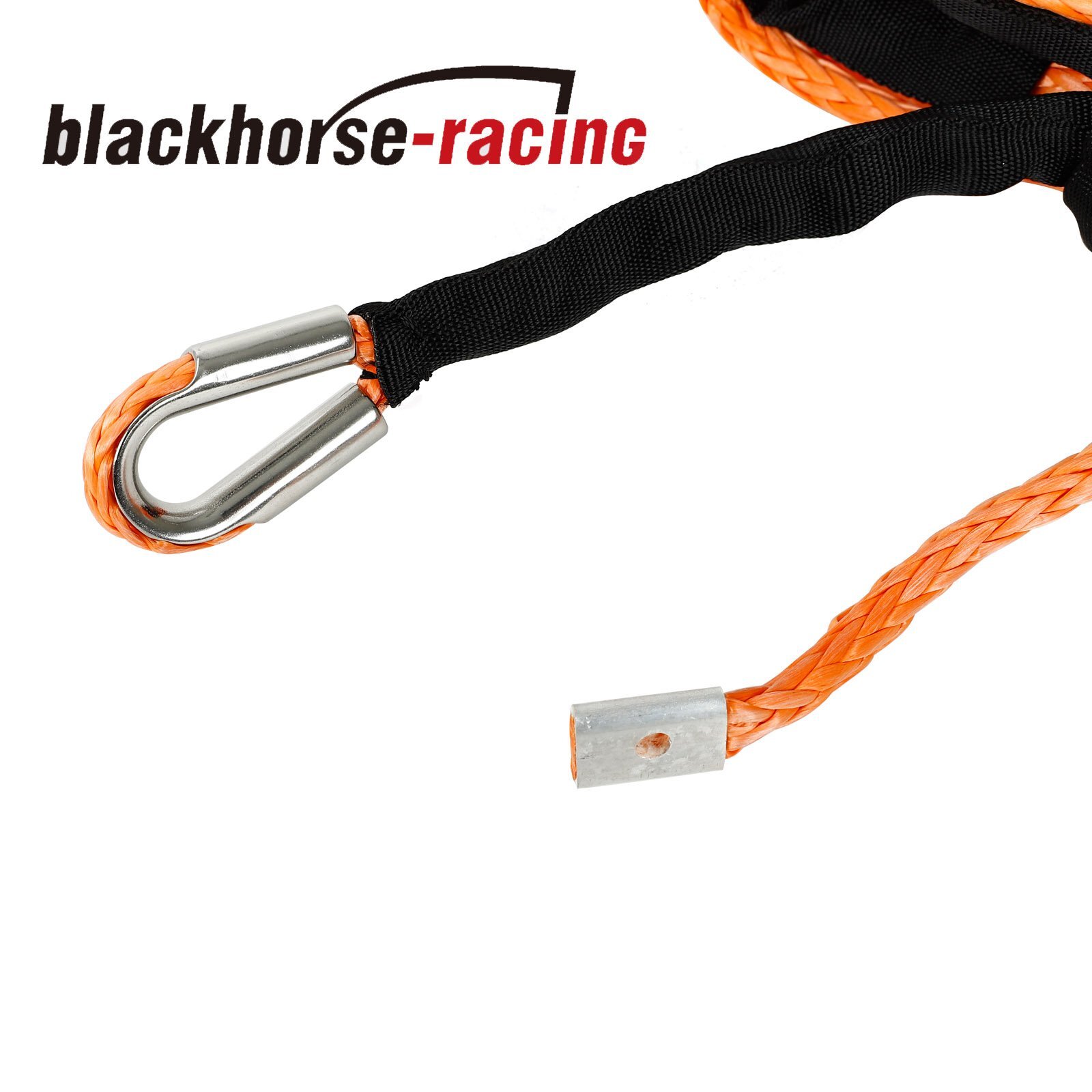 5/16" x 50' 20000 LB Capacity Synthetic Winch Rope Line Cable ATV UTV Orange