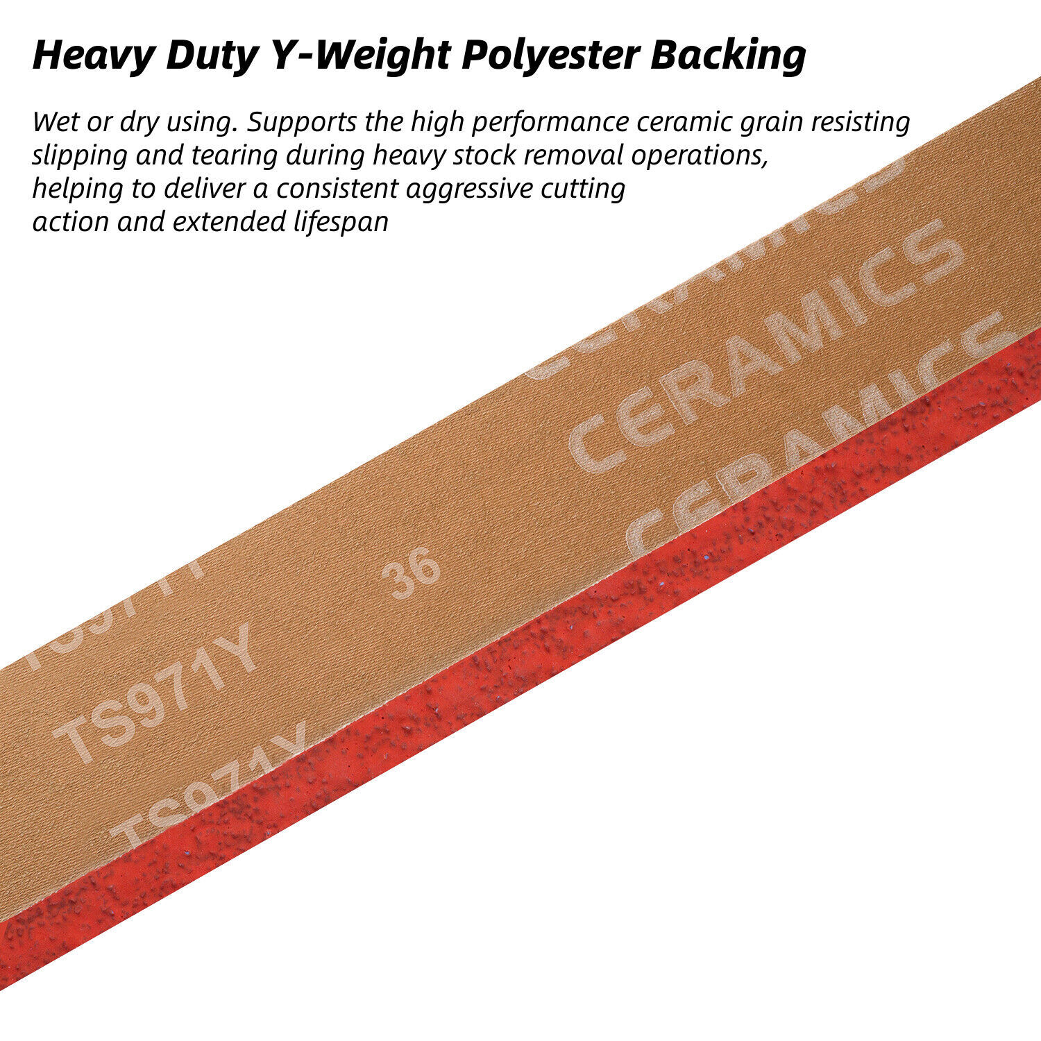 2x42 2×72 Ceramic Grinder Sanding Grinding Belts 36-120 Grit for MetalSteel 6PCS