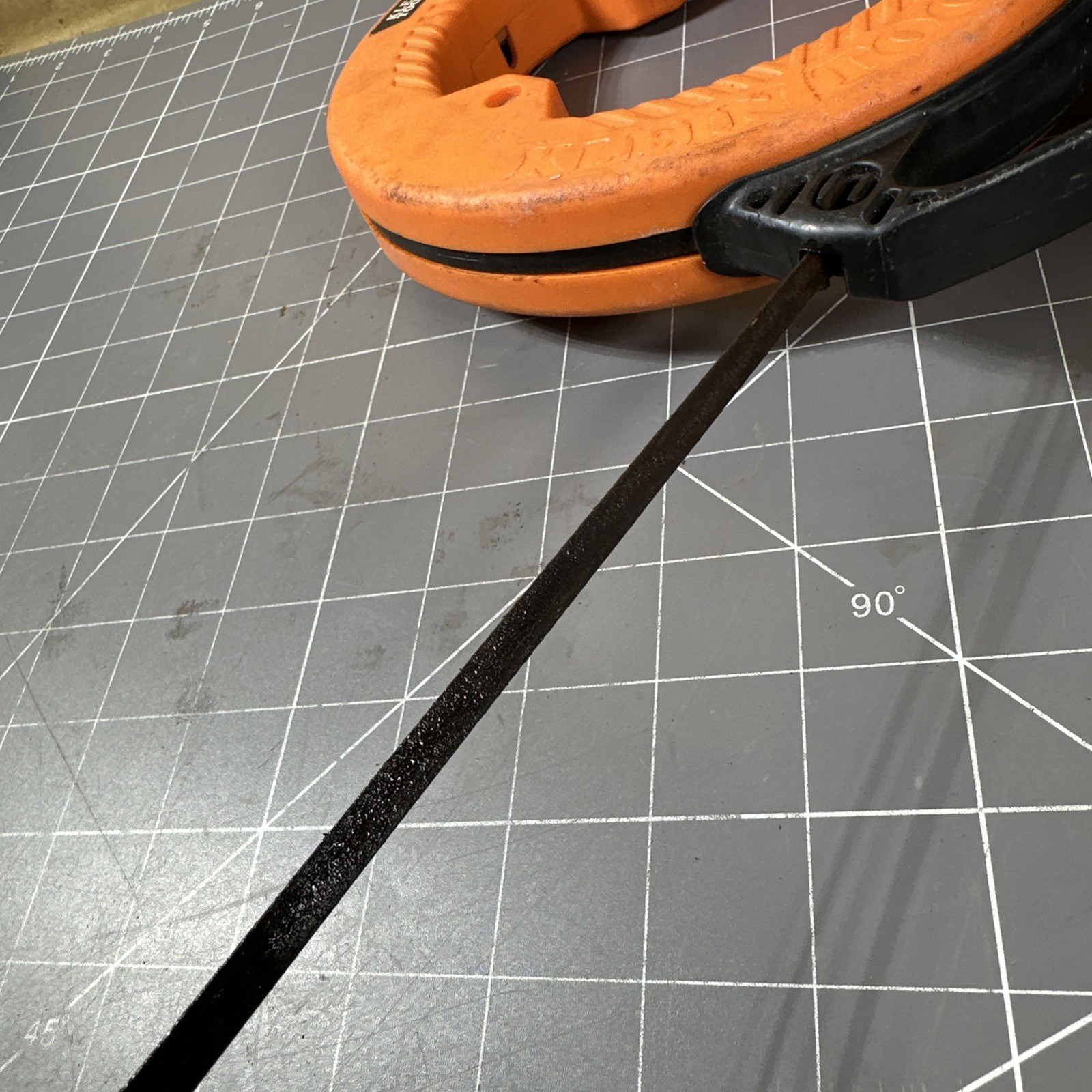 Klein Tools 56335 Wide Steel Fish Tape, 1/4-Inch x 25-Foot Orange Made In USA