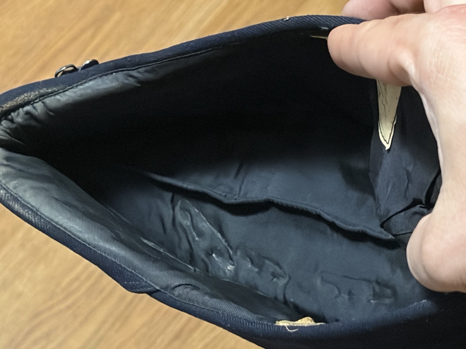 WWII US Navy Waves Women’s Hat W/ Sterling 1/20 10k Gold Pin