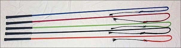 KOEHN 50" STOCKYARD WHIP with 10" Drop & 8" Popper *5 Ct* Sorting Livestock