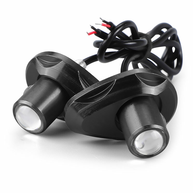 2X Universal Mini LED Motorcycle Turn Signals Indicator Amber Blinker Light Lamp