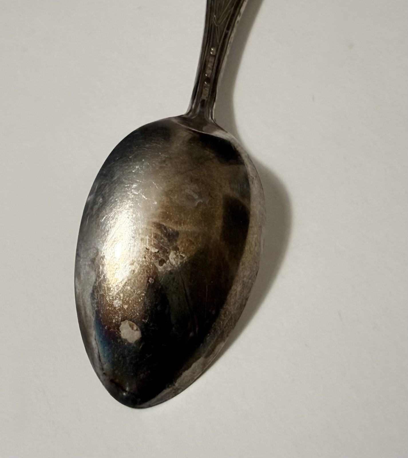 Antique Unity Silver Co OLD SLEEPY EYE Native American Chief Souvenir Spoon