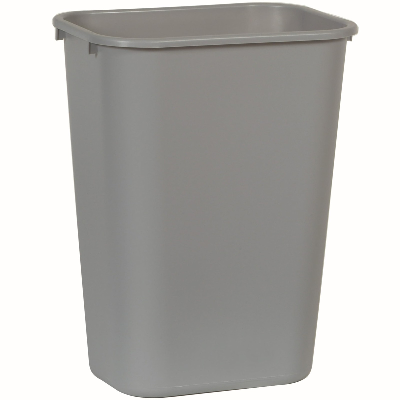 Deskside Wastebasket/Trash Can, 10.25-Gallon/41-Quart, Gray, Plastic, Garbage...