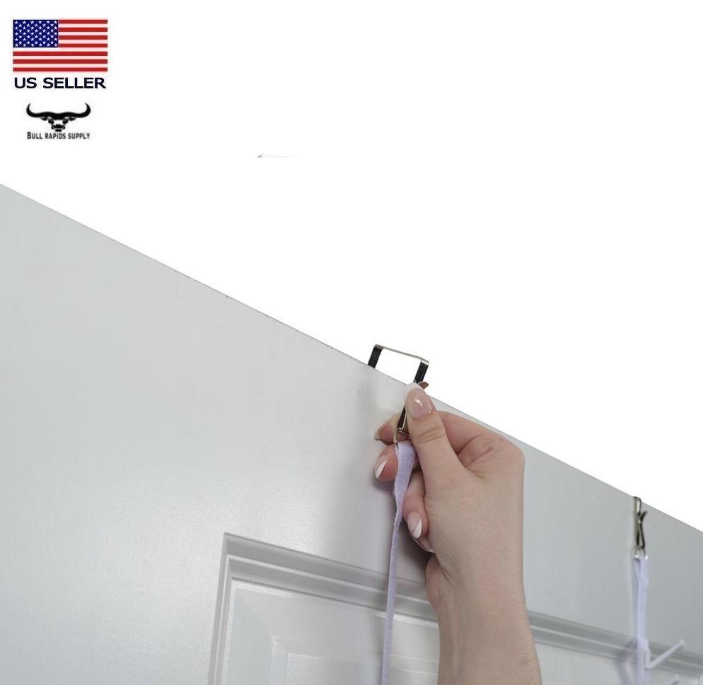 2 Pack Over-the-Door Adjustable Cap Caddy Hat Rack Organizer Holds 32 Ball Caps