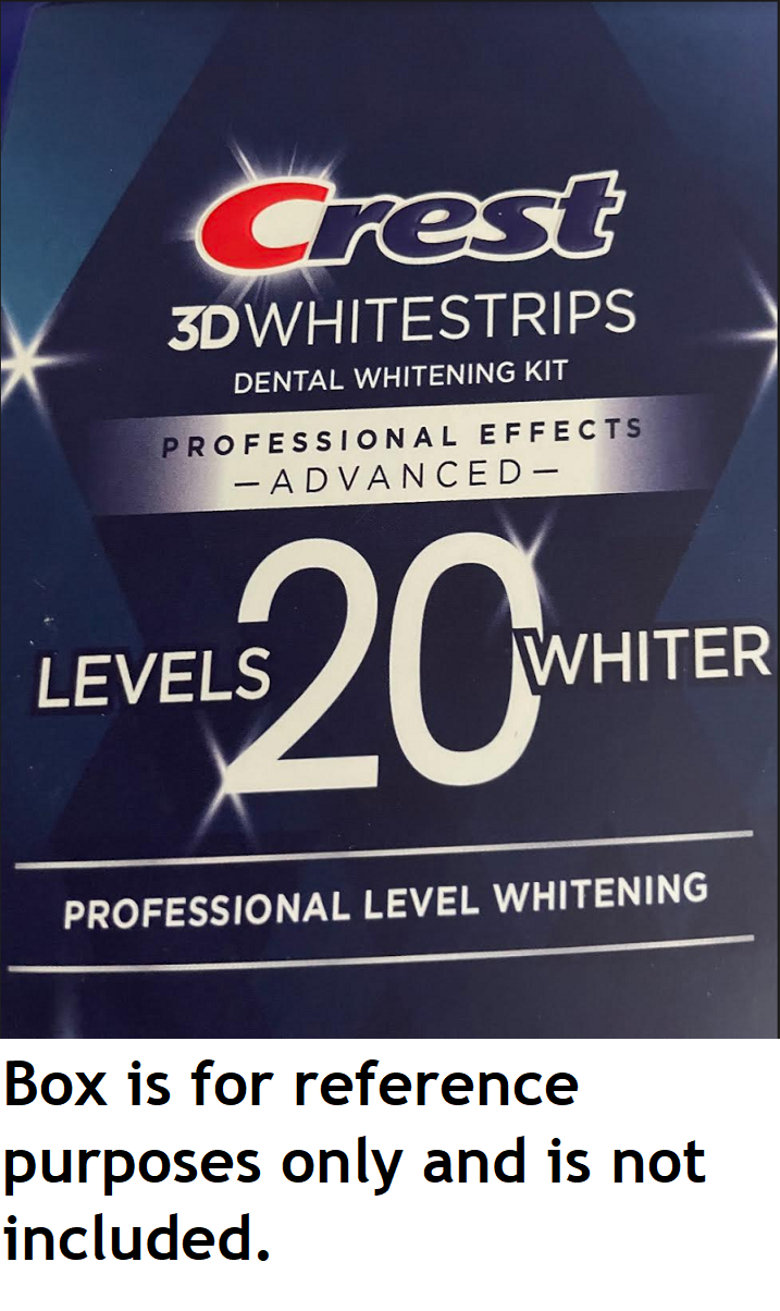 NEW CREST ADVANCED PROFESSIONAL EFFECTS Whitestrips 10 Pouches / 20 Strips 3D